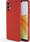 Puzdro Spello Silk Matt pre Samsung Galaxy A14 4G/Samsung Galaxy A14 5G – červené