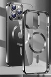 Puzdro Swissten Clear Jelly MagStick pre Apple iPhone 14 Pro Max, čierne