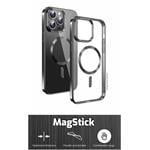 Puzdro Swissten Clear Jelly MagStick pre iPhone 13, čierne