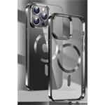 Puzdro Swissten Clear Jelly MagStick pre iPhone 14 Pro Max, čierne