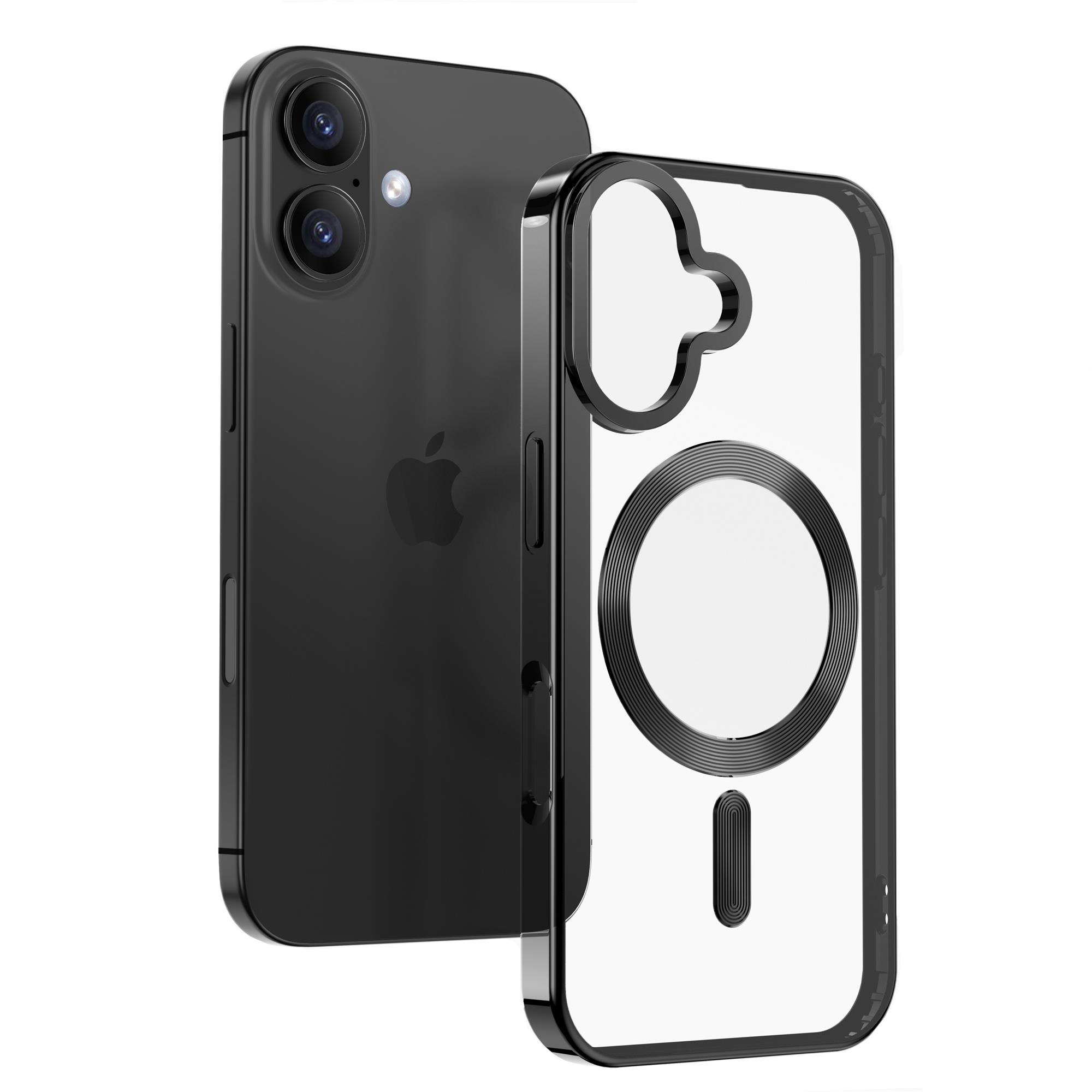 Puzdro Swissten Clear Jelly MagStick pre iPhone 17 Pro, čierne