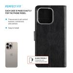 Puzdro typu kniha FIXED Opus pre Apple iPhone 16 Pro, čierne