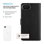Puzdro typu kniha FIXED Opus pre Apple iPhone 16e, čierne