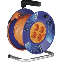 PVC prodlužovací kabel na bubnu – 4 zásuvky, 20m, 1mm2 1908142001 - Kabely + redukce