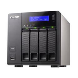 QNAP TS-419P+, 4-bay Turbo NAS Server; RAID 0,1,5,6; 4xUSB; 2xGLAN; 2x e-SATA