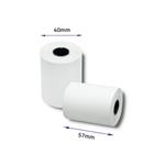 Qoltec papierová rolka - termopapier Š57/N16/D17, bez BPA