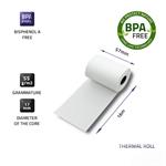 Qoltec papírový kotouček - termopapír Š57/N16/D17, bez BPA