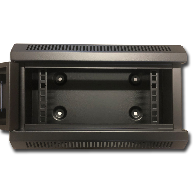 RACK DATACOM 10" nástenný rack 4U/140 mm (sklo) čierny