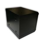 RACK DATACOM 10" nástenný rack 6U/280 mm (sklo) čierny