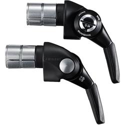 Řadící a brzdová páka SHIMANO DURA-ACE SL-BSR1 pár 2/3 rychl x 11 rychl HITECH šedá BAR END typ