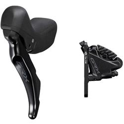 Řadící a brzdový set SHIMANO GRX ST-RX400 2x10 rychlostí - levá přední třmen BR-RX400 polymer + chladič 