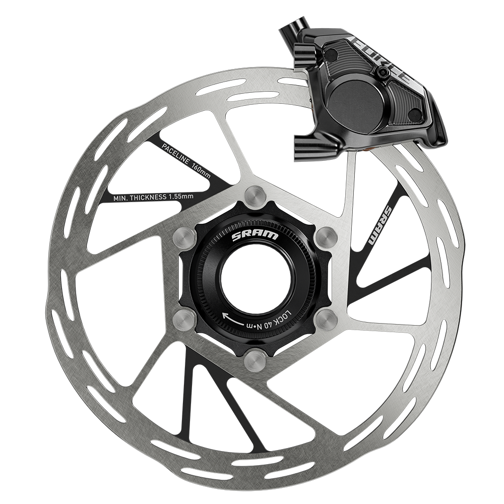 Řadící/hydraulická disková brzda SRAM FORCE AXS E1 Stealthamajig connected, přední brzdová