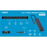 Rapoo UCM-2002 Multiportový adaptér USB-C 6 v 1