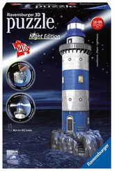 Ravensburger - Maják v příboji (noční edice) 3D, 216 dílků