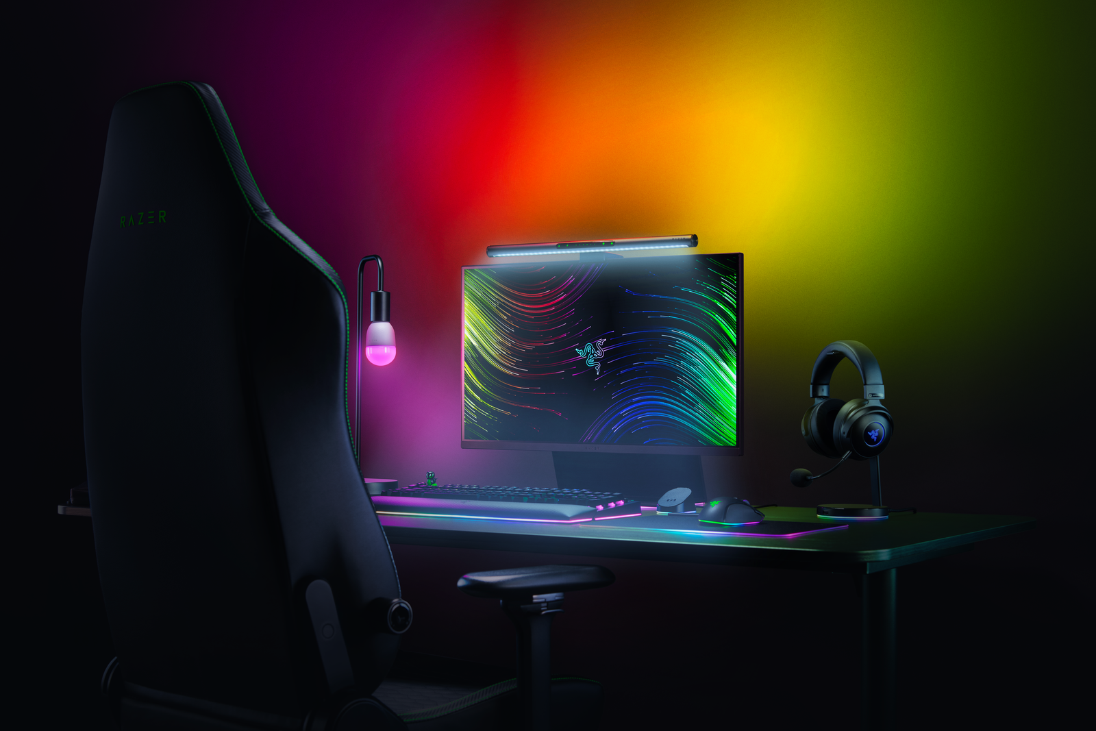 Razer Aether, svetlo monitora