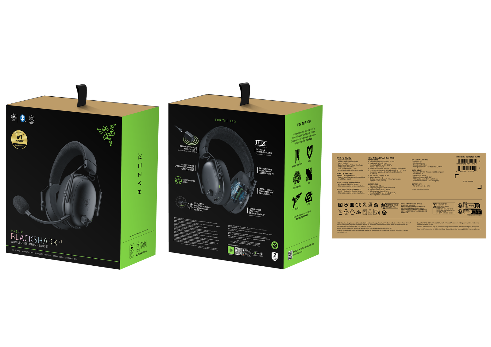 Razer BlackShark V3 - čierny