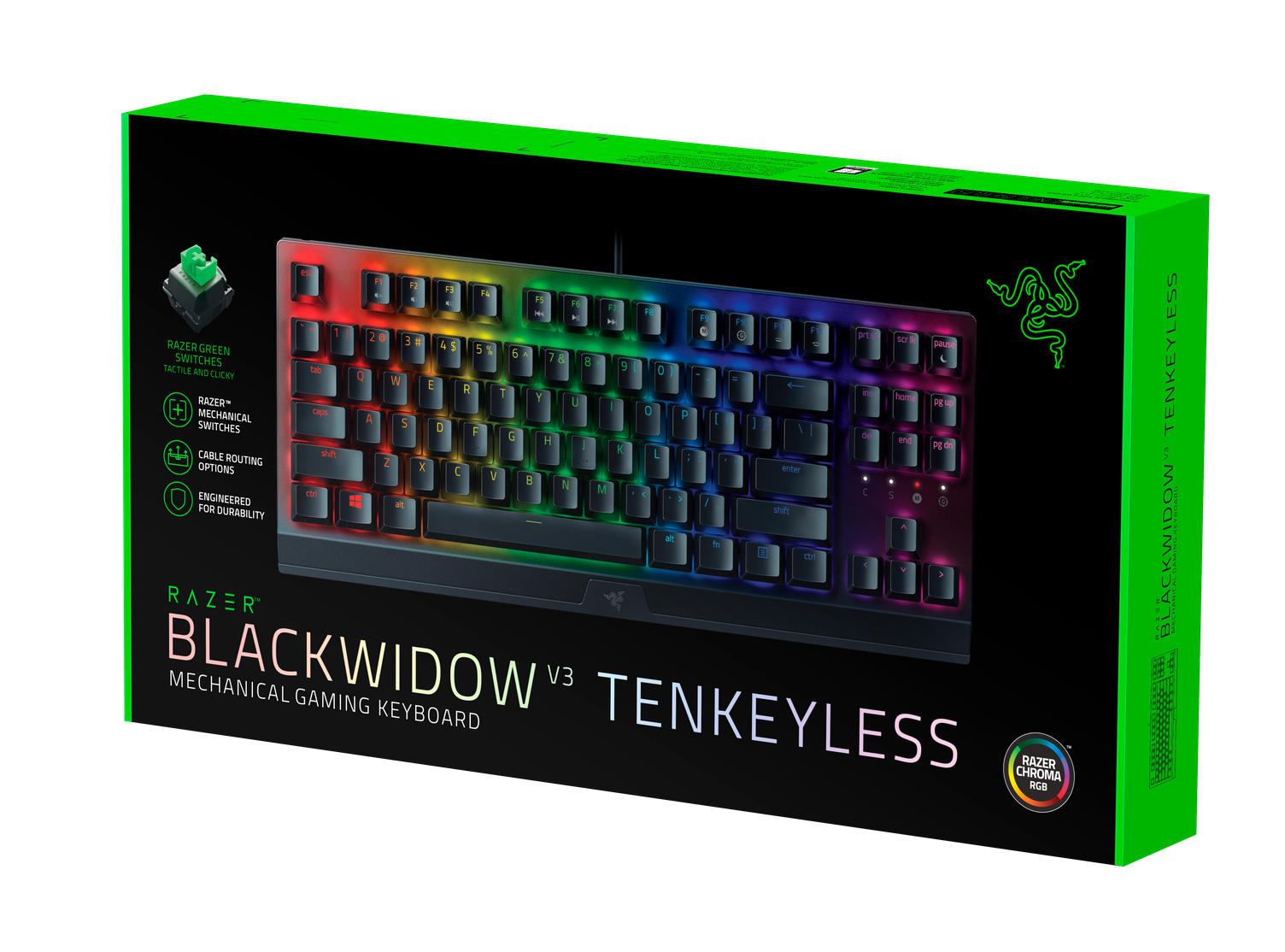 Razer BlackWidow V3 Tenkeyless (zelené spínače), USA