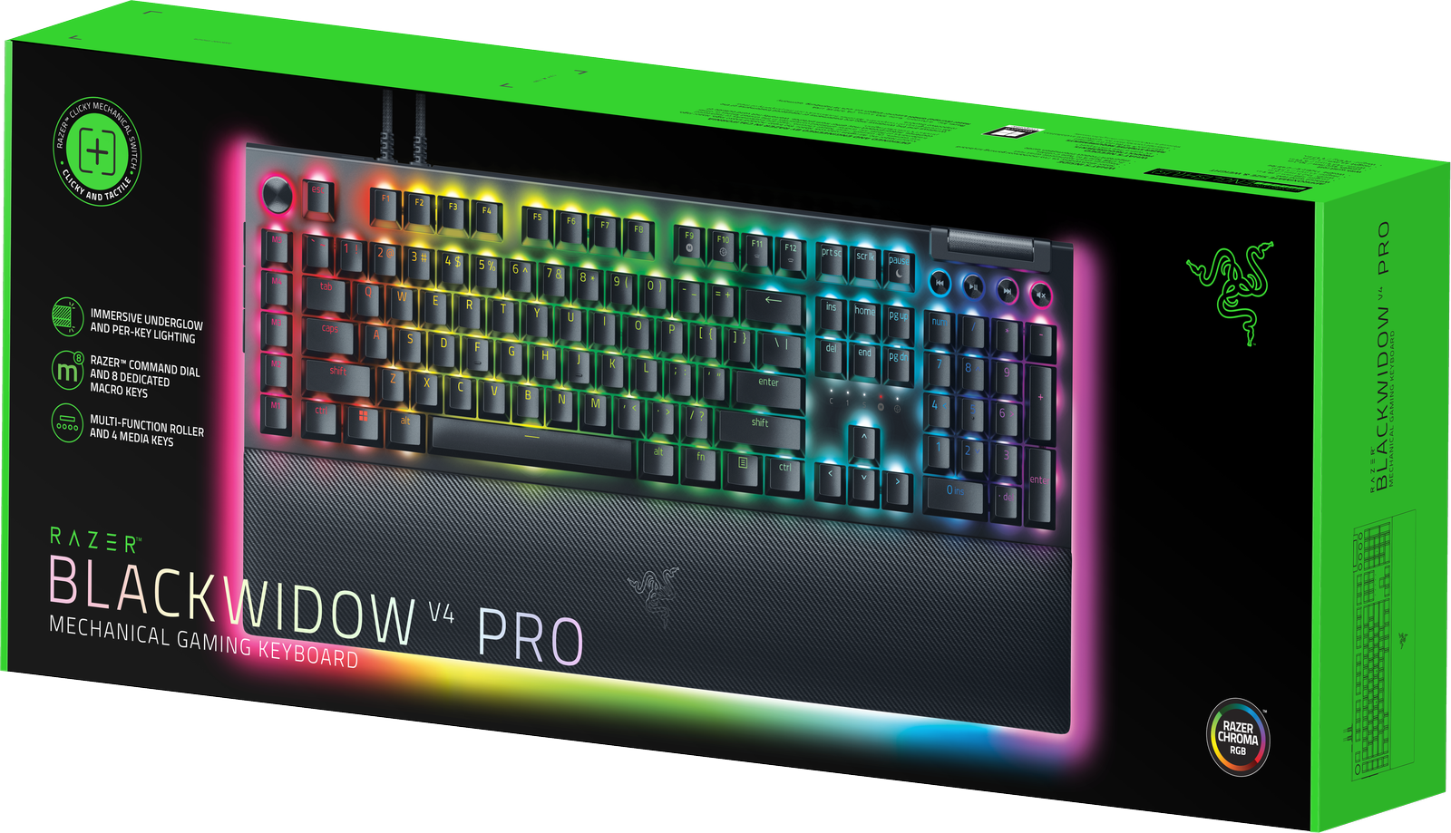 Razer BlackWidow V4 Pro (Green Switch), US
