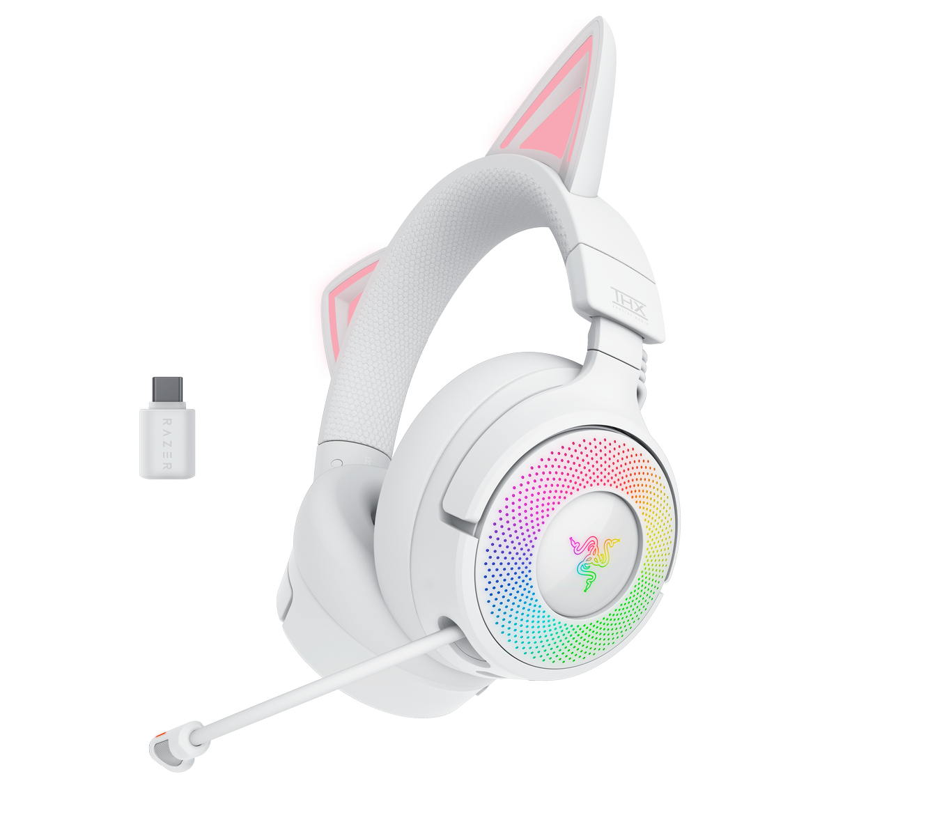 Razer Kraken Kitty V3 Pro - biely