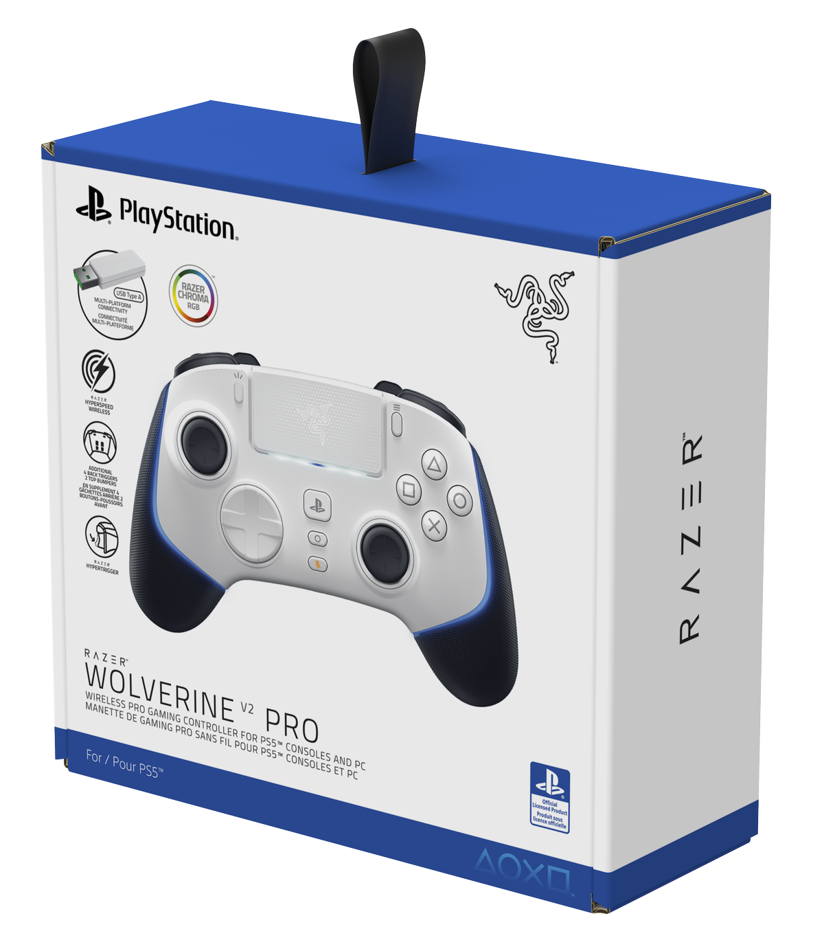 Razer Wolverine V2 Pro (Playstation Licensed) White