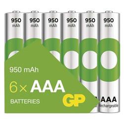 Rechargeable batteries GP ReCyko 950 AAA (HR03), 6 pcs