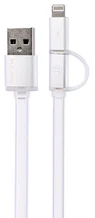 Remax Aurora Apple Lightning + MicroUSB datový kabel USB, bílý