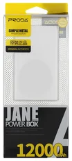 Remax Proda Jane PowerBank 12000mAh stříbrná