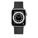 Remienok Fixed Mesh Strap zo sieťoviny z nehrdzavejúcej ocele pre Apple Watch 42/44/45 mm, čierny
