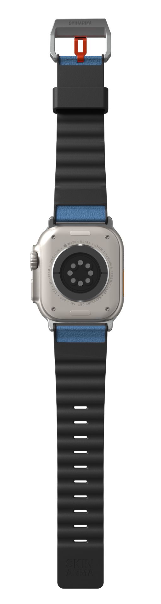 Remienok SKINARMA Spunk pre Apple Watch 49/45/44/42 mm, modrý