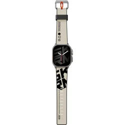 Remienok SKINARMA Spunk pre Apple Watch 49/45/44/42 mm, slonová kosť