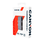 Replikátor portov CANYON DS-1, 3v1, pre Apple Macbook s Thunderbolt 3 (USB-C 100 W)