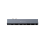Replikátor portov CANYON DS-8, 8v1, pre Apple Macbook s Thunderbolt 3 (USB-C 87W),1Type C PD87W+2Type C data+2HDMI