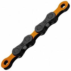 Reťaz KMC DLC 12 oranžová/čierna v krabici - 126 článkov