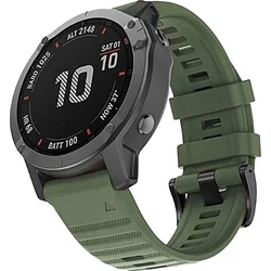 RhinoTech řemínek pro Garmin QuickFit silikonový outdoor 22mm tmavě zelený
