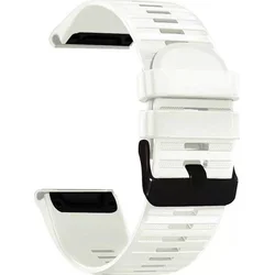 RhinoTech řemínek pro Garmin QuickFit sportovní silikonový 22mm bílý