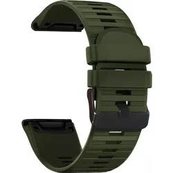 RhinoTech řemínek pro Garmin QuickFit sportovní silikonový 26mm tmavě zelený