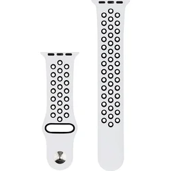 RhinoTech sportovní řemínek pro Apple Watch 38/40/41mm Bílo-černá