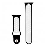 RhinoTech športový remienok pre Apple Watch 42/ 42 44mm Čierno-biela RTACC196