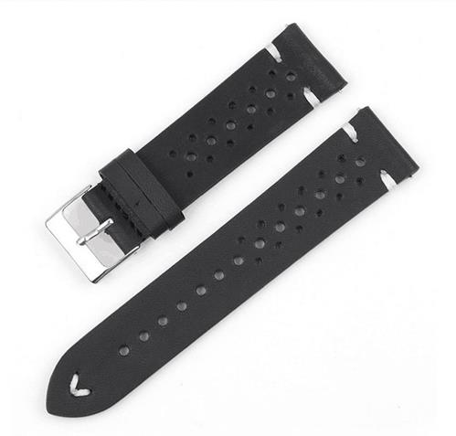 RhinoTech univerzální řemínek Genuine Leather Quick Release 20mm černý