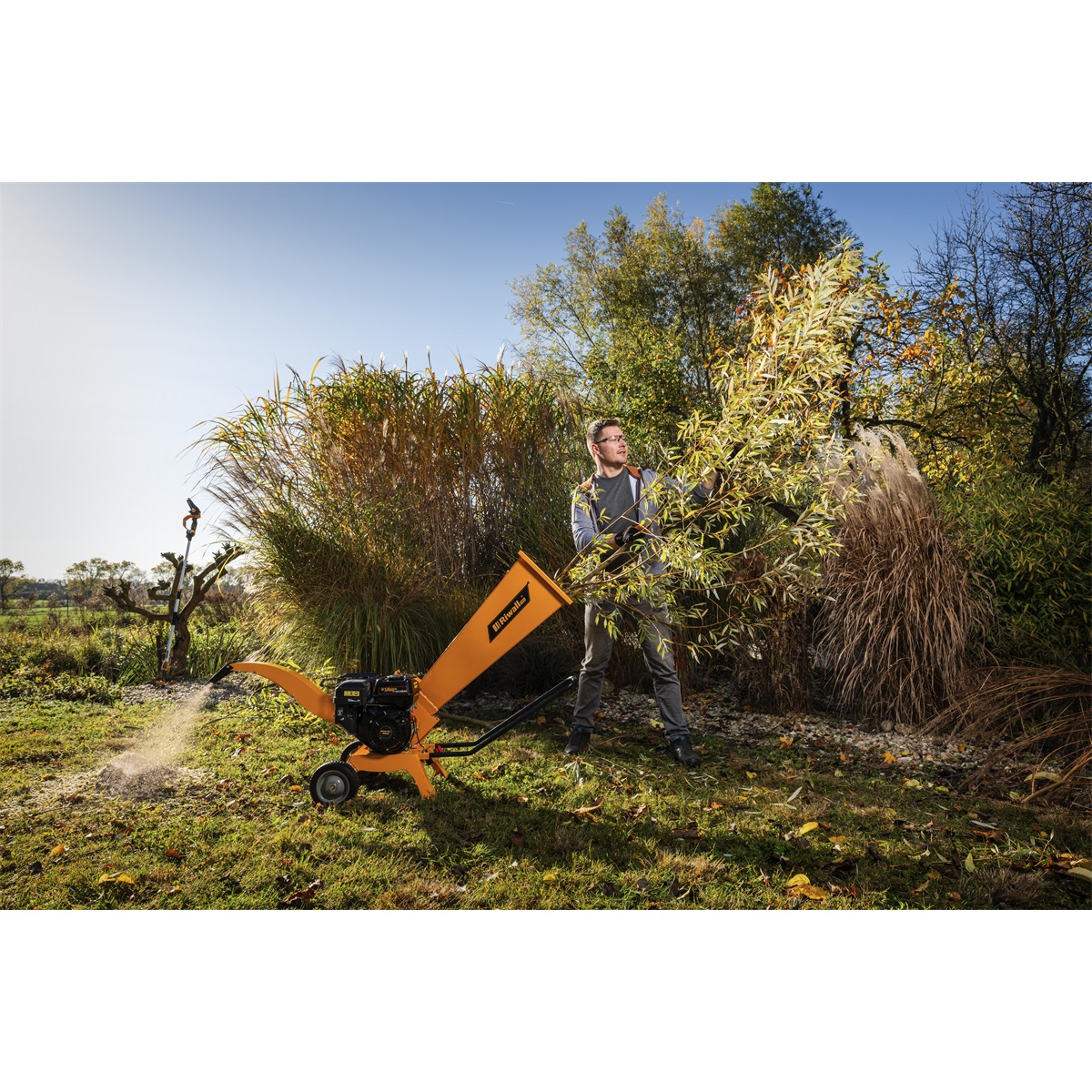 Riwall PRO Benzínový drvič dreva RPS 7058