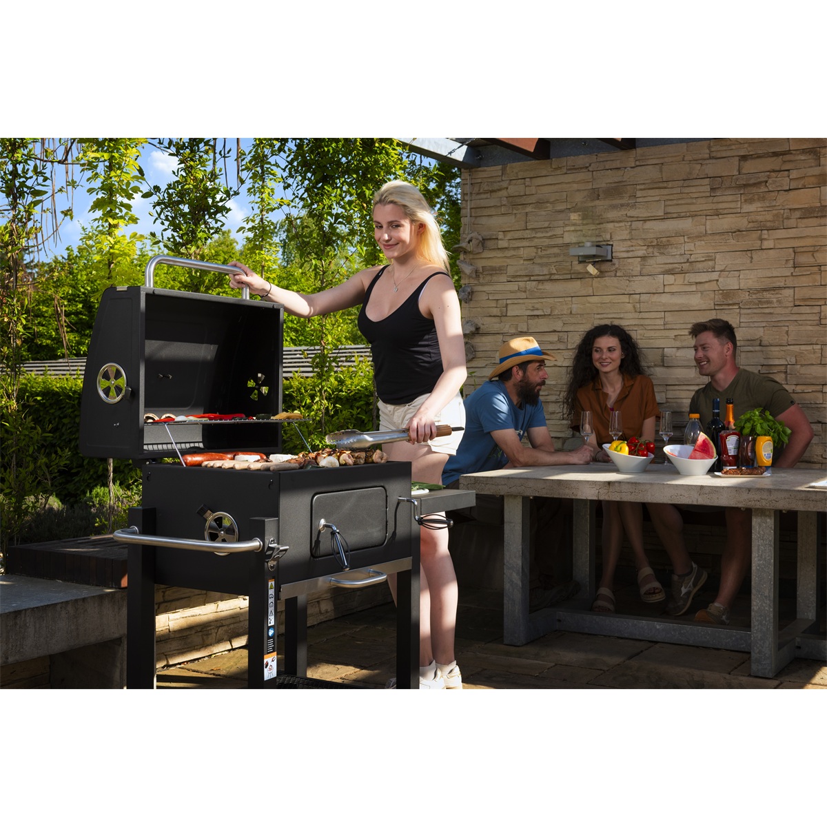 Riwall PRO Gril na drevené uhlie RCG 60