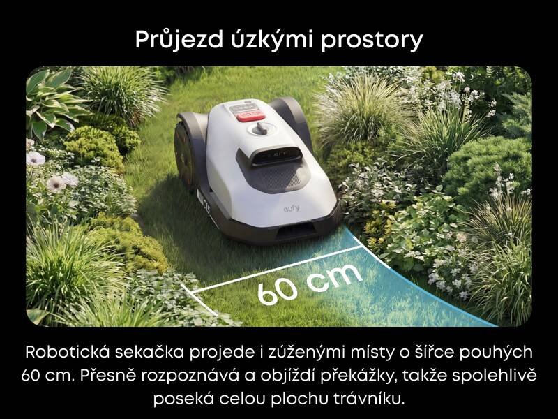 Robotická sekačka na trávu Anker eufy C15 šedá