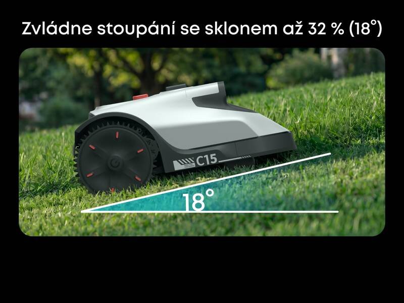 Robotická sekačka na trávu Anker eufy C15 šedá