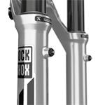 RockShox PIKE Ultimate Charger RC2 - Crown Boost™ 15×110, 27,5" 140mm 44offset, strieborná