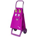 Rolser Monster Kid MF Joy 2 dětská nákupní taška na kolečkách, růžová