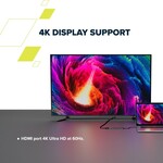 Rozbočovač CANYON DS-17 6v1 4k USB-C sivý