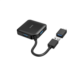 Rozbočovač USB Hama, 4 porty, USB 3.2 Gen 1, adaptér USB-C