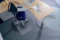 RS OFFICE Roll-o-Grip, na tvrdé podlahové krytiny, tvar E, 90x120 cm