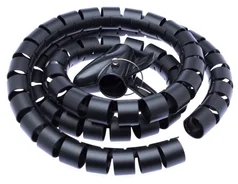Rúrka na vedenie káblov CONNECT IT WINDER, 1,5 m x 30 mm čierna