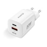 Rychlá nabíječka ALIGATOR GaN, PD 33W, USB-C/Lightning kabel, bílá